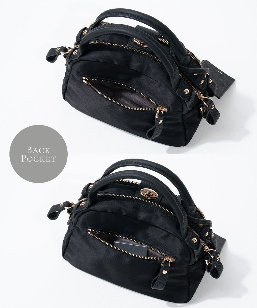 ナイロン 2way ショルダーバッグ ハンドバッグ 【 Nene Nylon Loche ネネナイロンロシェ 】