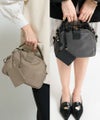 ナイロン 2way ショルダーバッグ ハンドバッグ 【 Nene Nylon Loche ネネナイロンロシェ 】