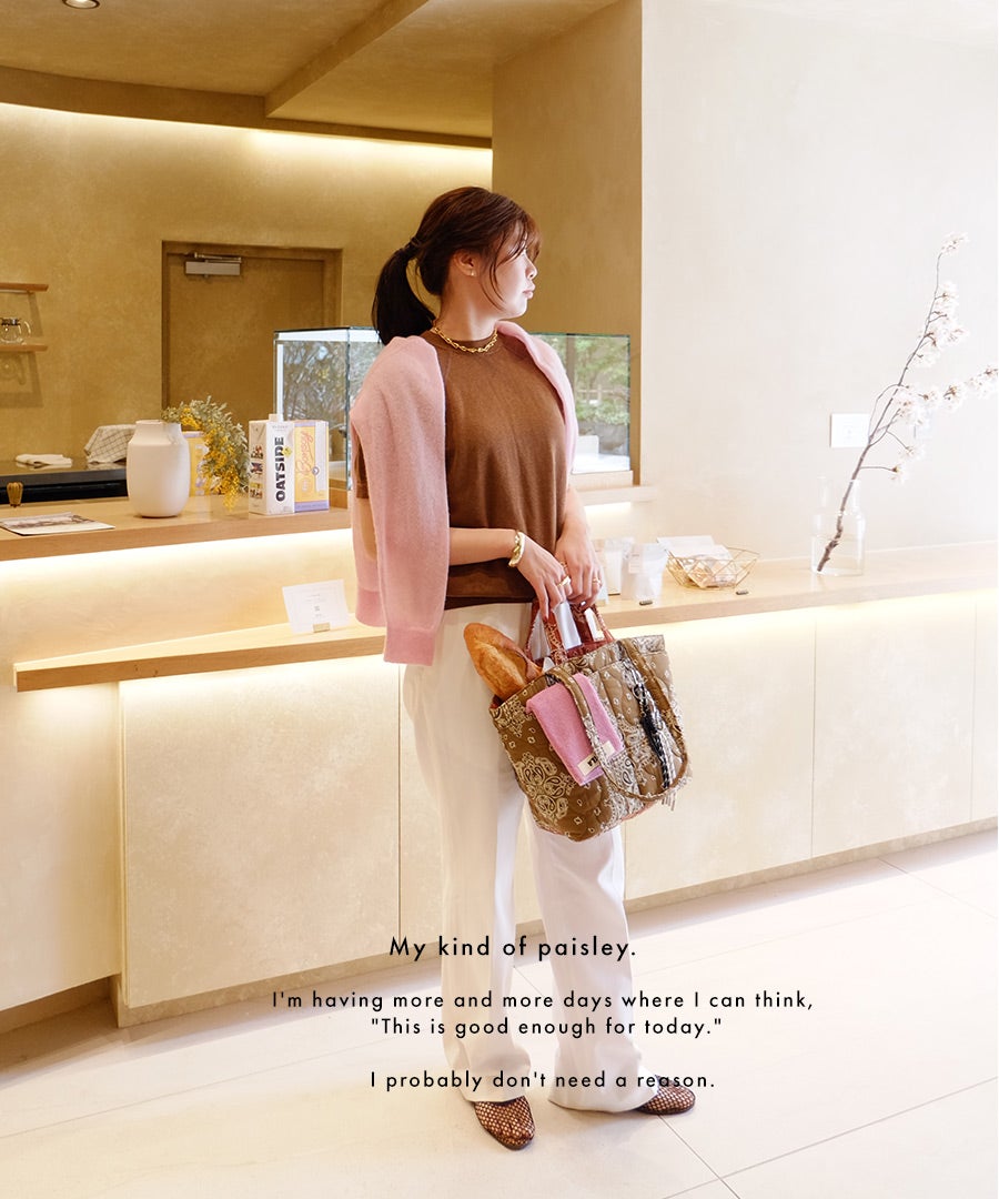 トートバッグ ペイズリー レディース 2way【 Selmora セルモラ｜HAYNI ヘイニ 】 韓国 ショルダーバッグ