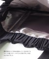プリーツバッグ ハンドバッグ Risele リゼル Sサイズ ブラック×ブラック