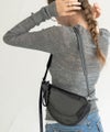 本革 バディバッグ ショルダーバッグ 月形バッグ Arlles アルル