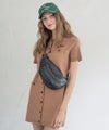 本革 バディバッグ ショルダーバッグ 月形バッグ Arlles アルル