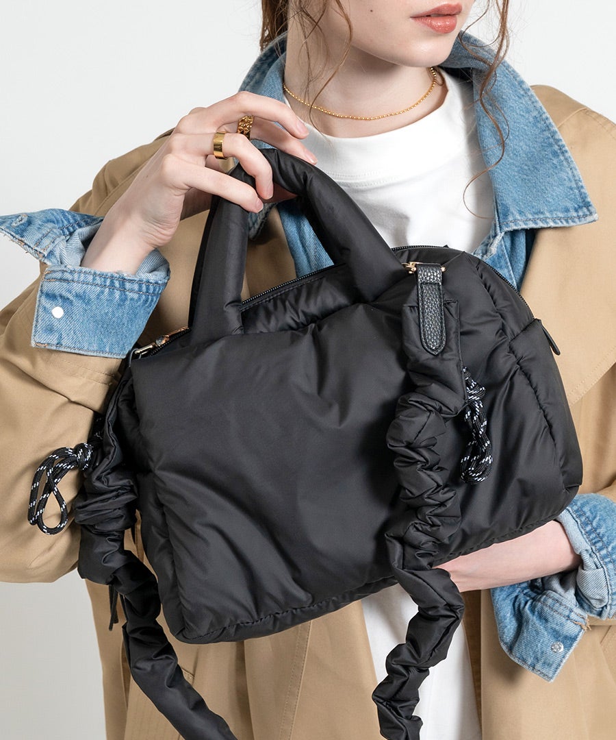 2way ショルダーバッグ Nyllo ニロ Mサイズ ブラック
