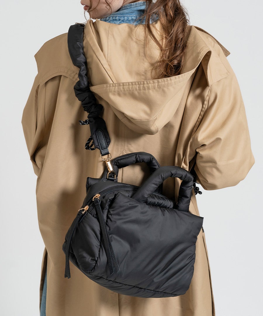 2way ショルダーバッグ Nyllo ニロ Mサイズ ブラック