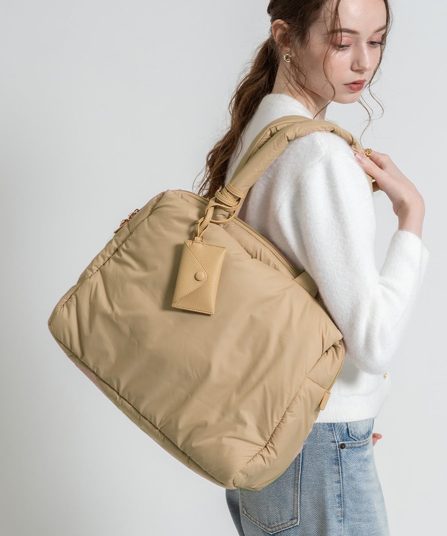 2way ショルダーバッグ Nyllo ニロ Lサイズ ベージュ