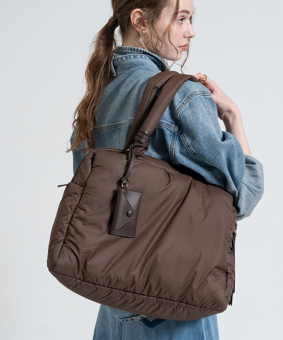 2way ショルダーバッグ Nyllo ニロ Lサイズ ブラウン