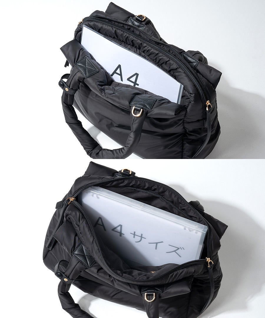 2way ショルダーバッグ Nyllo ニロ Lサイズ ブラック