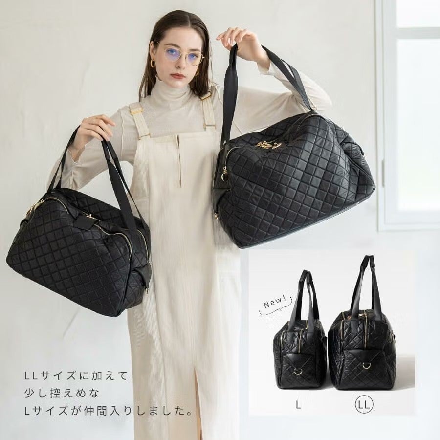 トラベルボストンバッグ Loche Quilted Boston Bag　ロシェキルティングボストン LLサイズ【第2世代・在庫限り】
