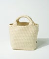 2way トートバッグ 編みメッシュバッグ Phikah フィカ アイボリー(シルバー金具)