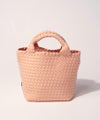 2way トートバッグ 編みメッシュバッグ Phikah フィカ ピンク(シルバー金具)