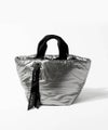 トートバッグ パファーバッグ 2way ショルダーバッグ 【pufmira パフミラ】シルバー(シルバー金具)