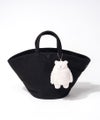 くまチャーム付き トートバッグ Bellumy ベルミー ブラック(シルバー金具)