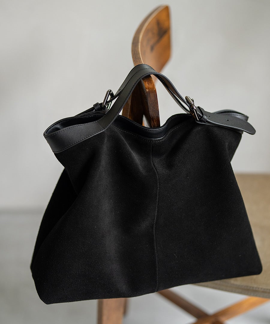 トートバッグ スエード Suviel noir スヴィエルノワール｜MAISON HAYNI