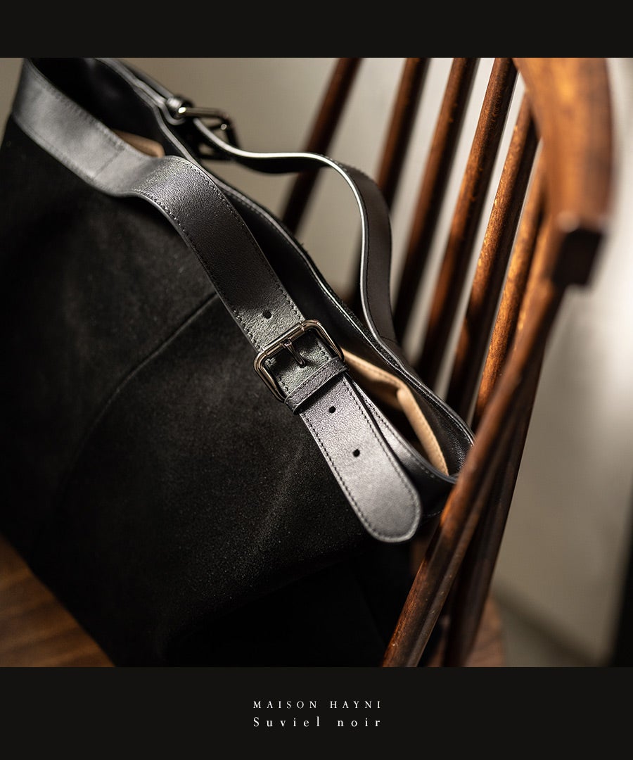 トートバッグ スエード Suviel noir スヴィエルノワール｜MAISON HAYNI