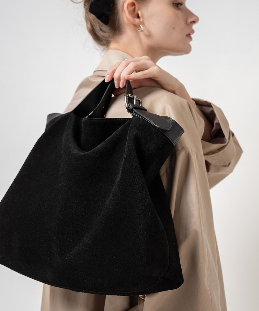 トートバッグ スエード Suviel noir スヴィエルノワール｜MAISON HAYNI