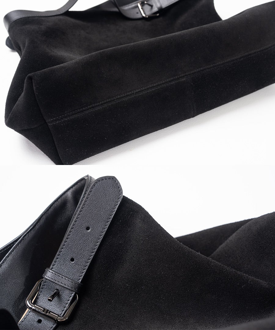 トートバッグ スエード Suviel noir スヴィエルノワール｜MAISON HAYNI