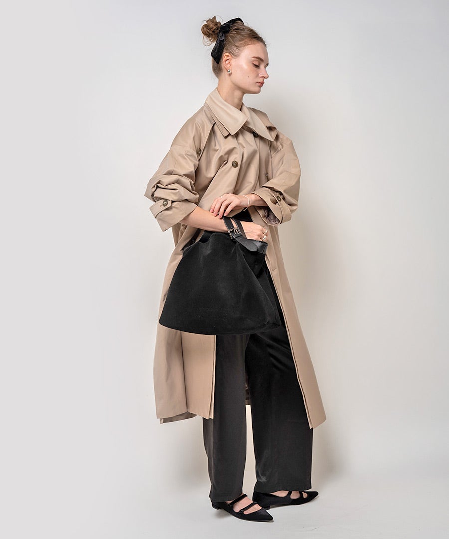 トートバッグ スエード Suviel noir スヴィエルノワール｜MAISON HAYNI