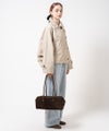 ロングハンドル ボストンバッグ スエード Donusa dax ドヌサダックス